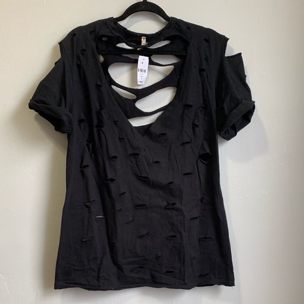 LF Emma & Sam Ripped Oversized Tee